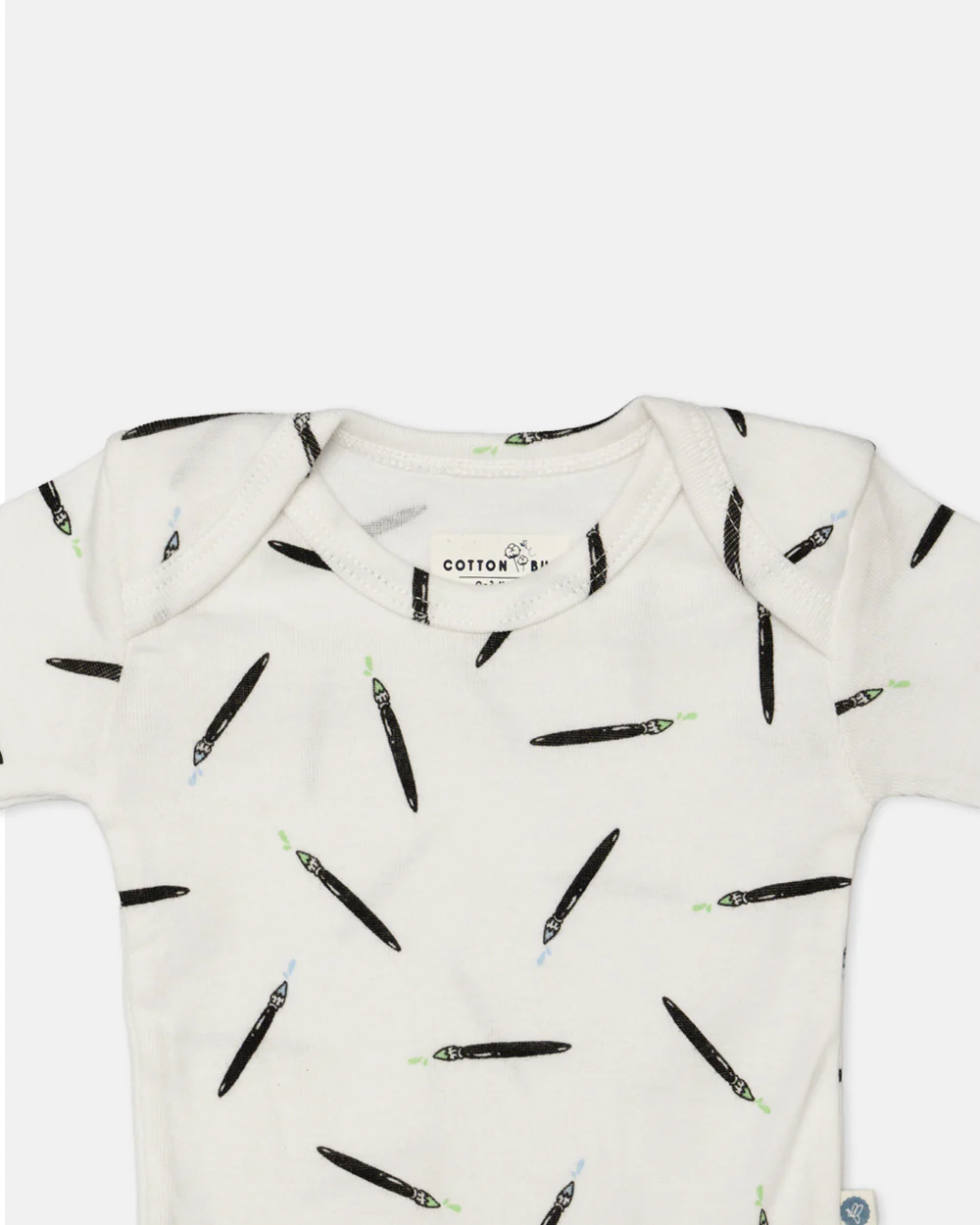 Cotton Bug White Bodysuit-Art Splash-Organic Cotton-Full Sleeves-Pack of 3-For Infants - Image 13
