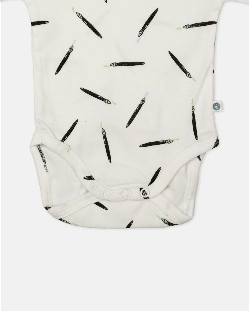 Cotton Bug White Bodysuit-Art Splash-Organic Cotton-Full Sleeves-Pack of 3-For Infants - Image 14