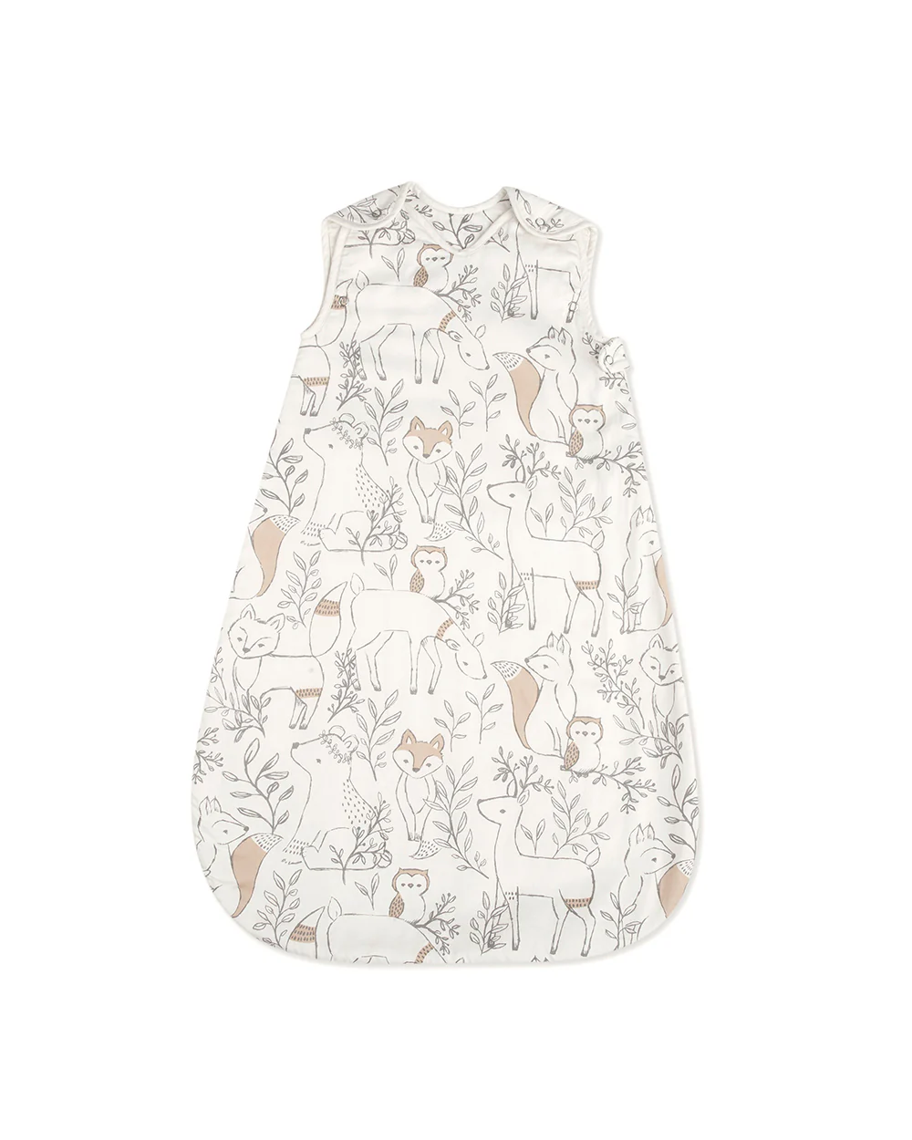 Crane Baby Ezra Baby Sleeping Bag-100% Cotton-Adjustable Underarm Snap & Zipper-Woodland Print-For Infants-0 to 9M