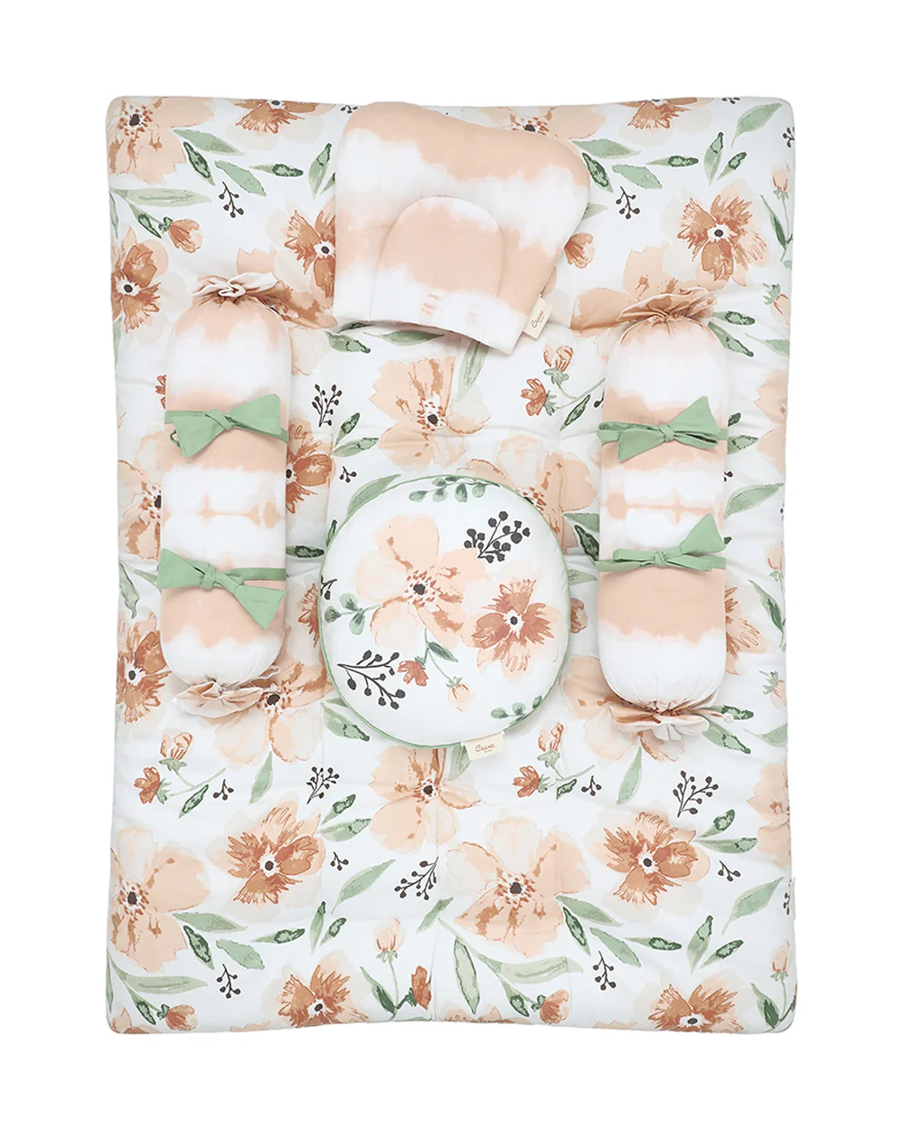Crane Baby Parker Floral Bedding Set-Organic Cotton-Pack of 5-Baby Mattress Set For Infants