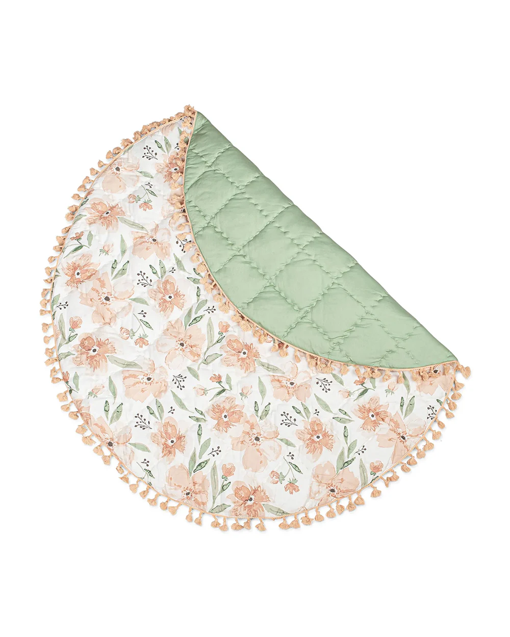 Crane Baby Pink Floral Playmat-Improves Tactile Stimulation-0M+