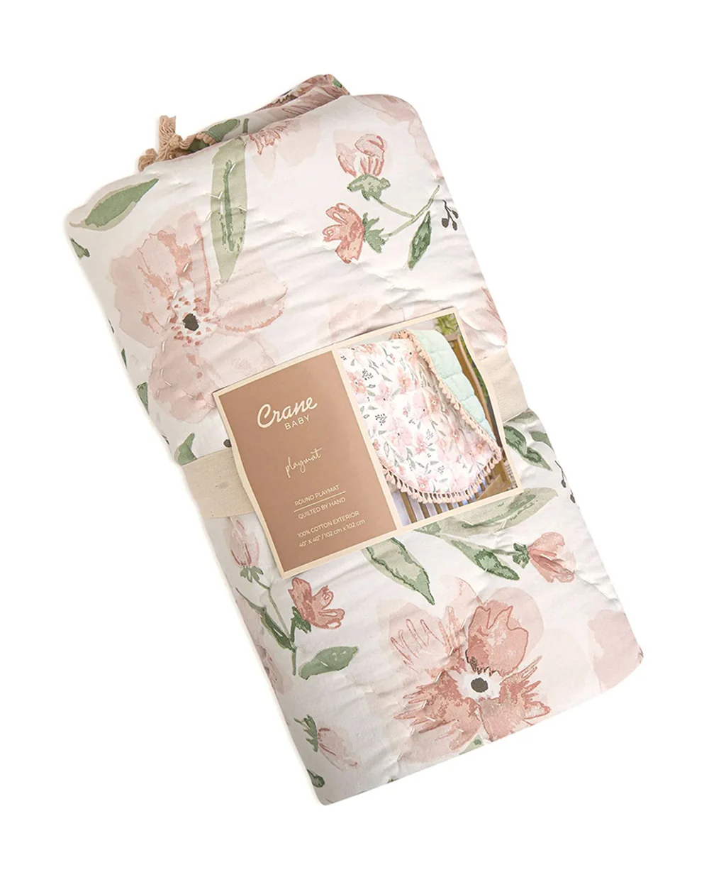 Crane Baby Pink Floral Playmat-Improves Tactile Stimulation-0M+ - Image 6