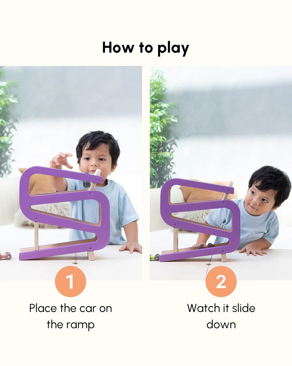 Curious Cub Car Race Ramp Vehicle Toy-9M+ - Image 4