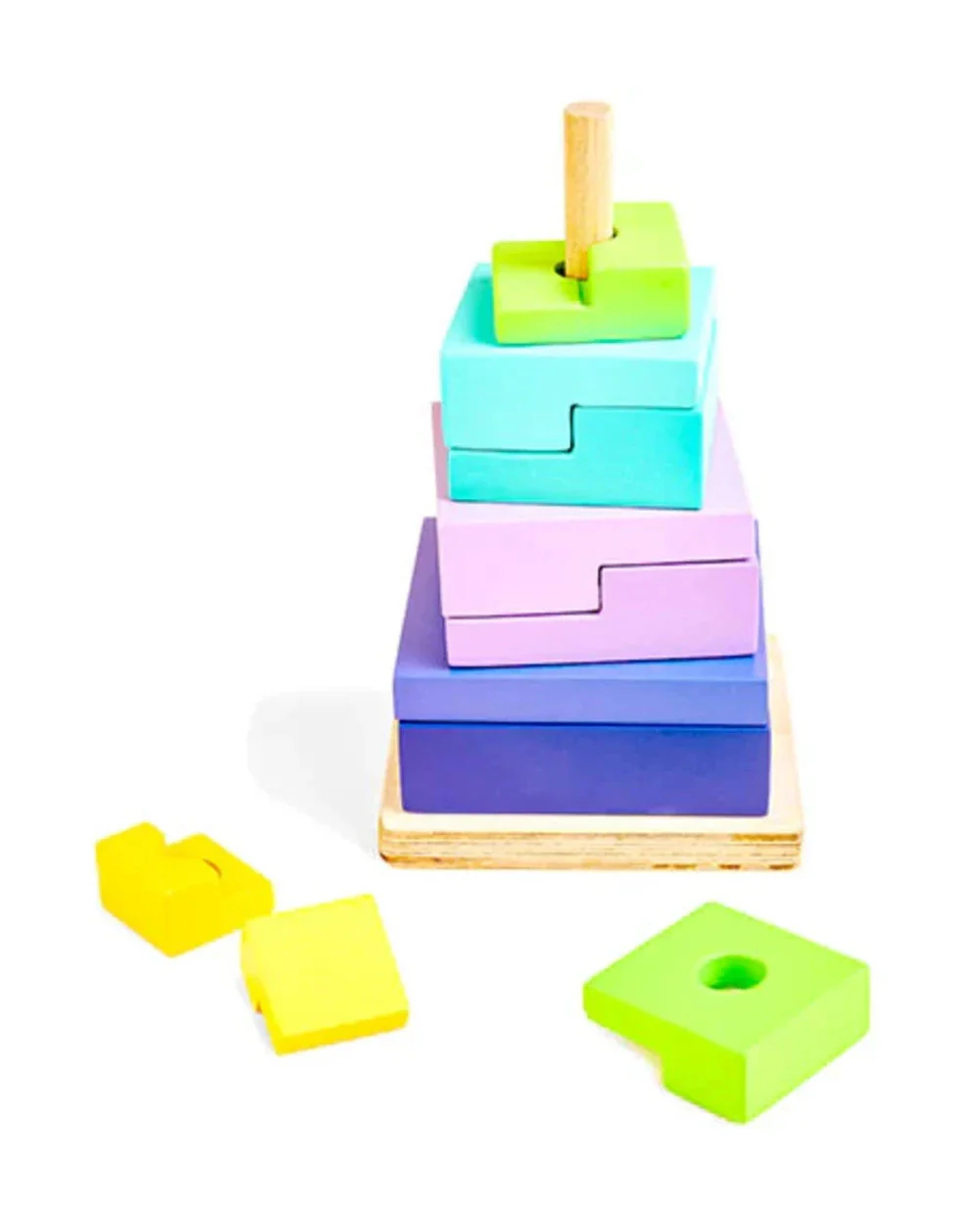 Curious Cub Logical Stacker-Improves Hand Eye Coordination-Shape Sorter & Stacker-Learning & Educational Toys-12M+