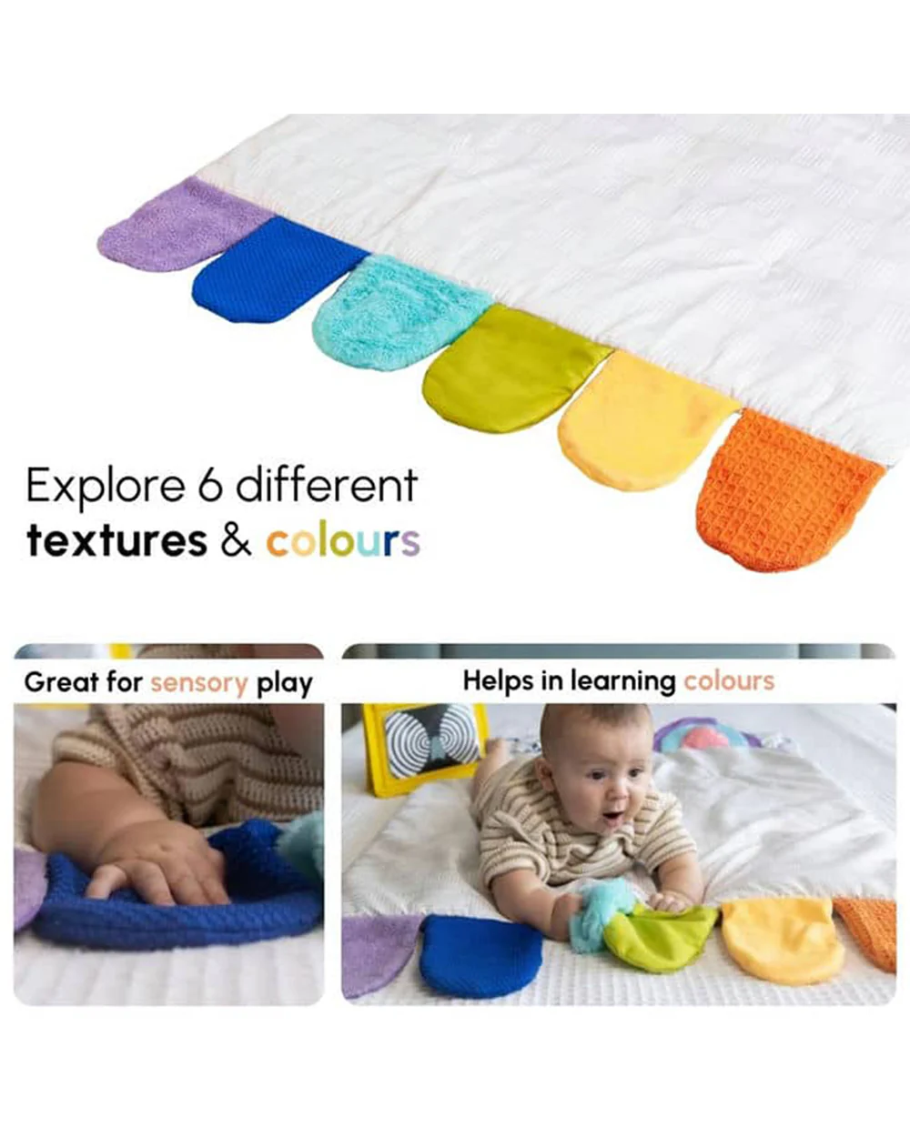 Curious Cub Montessori Inspired Play Gym-Sensory Exploration-0 to 12M - Image 3