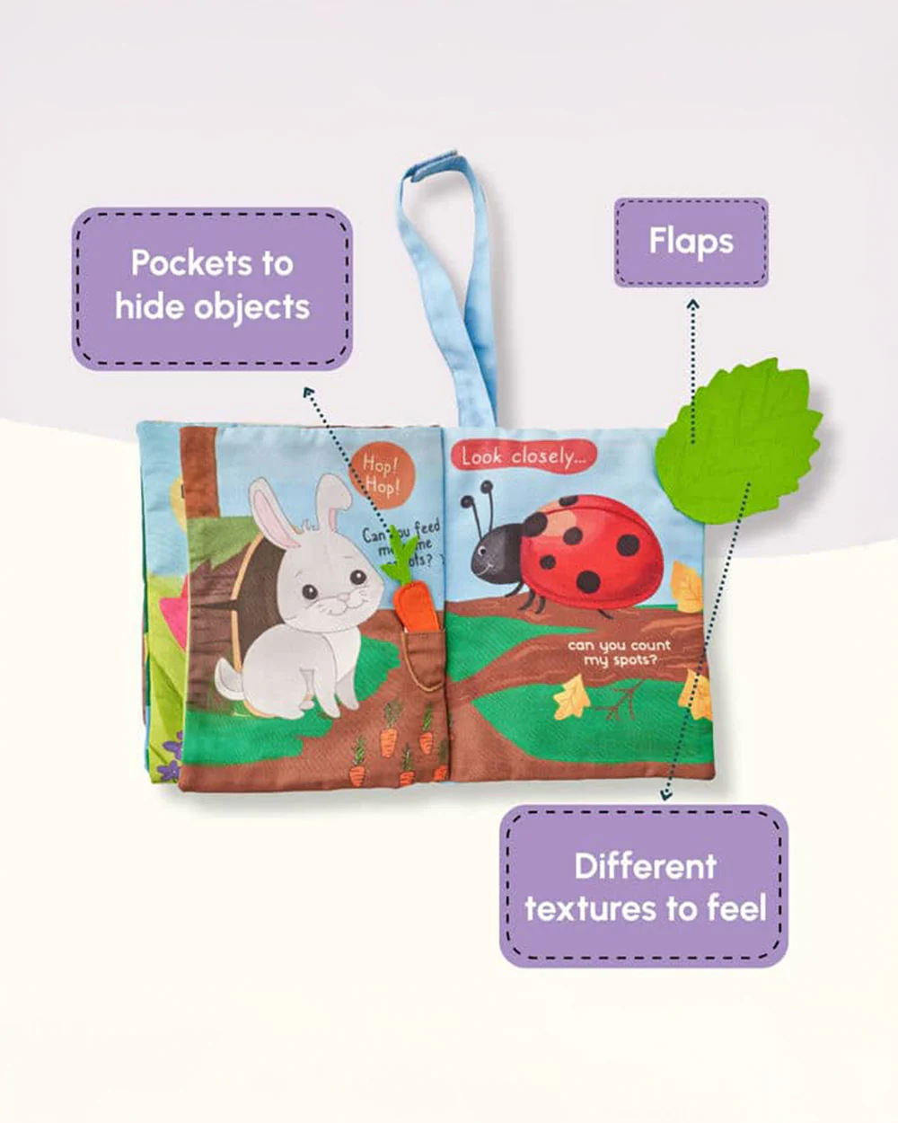 Curious Cub Peek-a-Who Cloth Book-8 Interactive Pages-Builds Early Reading Habits-Learning & Educational Toys-3M+ - Image 6