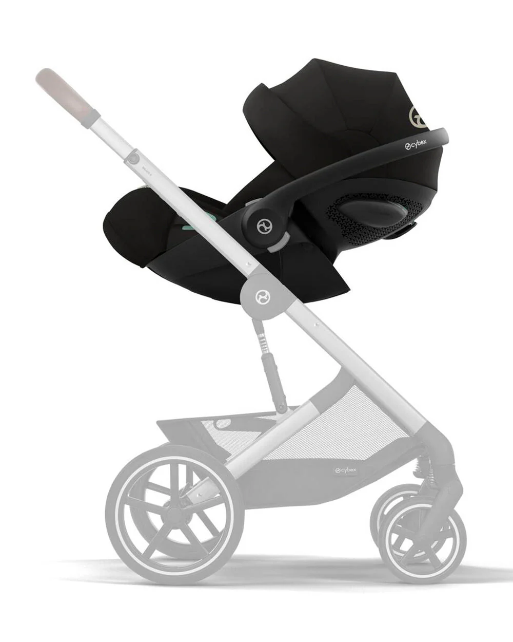 Cybex Balios S Lux Stroller & Cloud G i-Size Plus Car Seat Travel System-Includes Adapters-Black Frame & Moon Black - Image 12