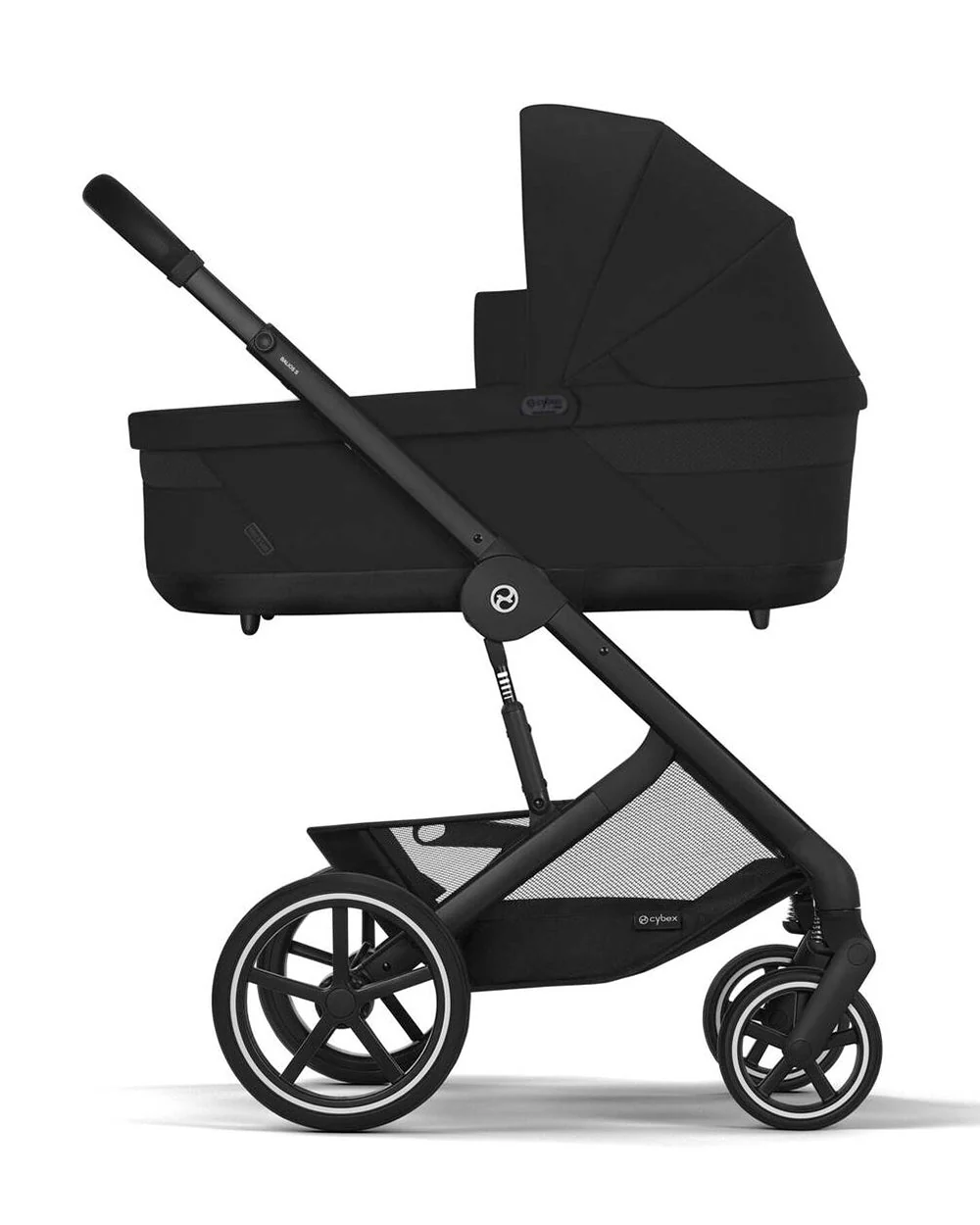 Cybex Balios S Lux Stroller & Cot S Lux Carry Cot Travel System-Black Frame & Moon Black - Image 7