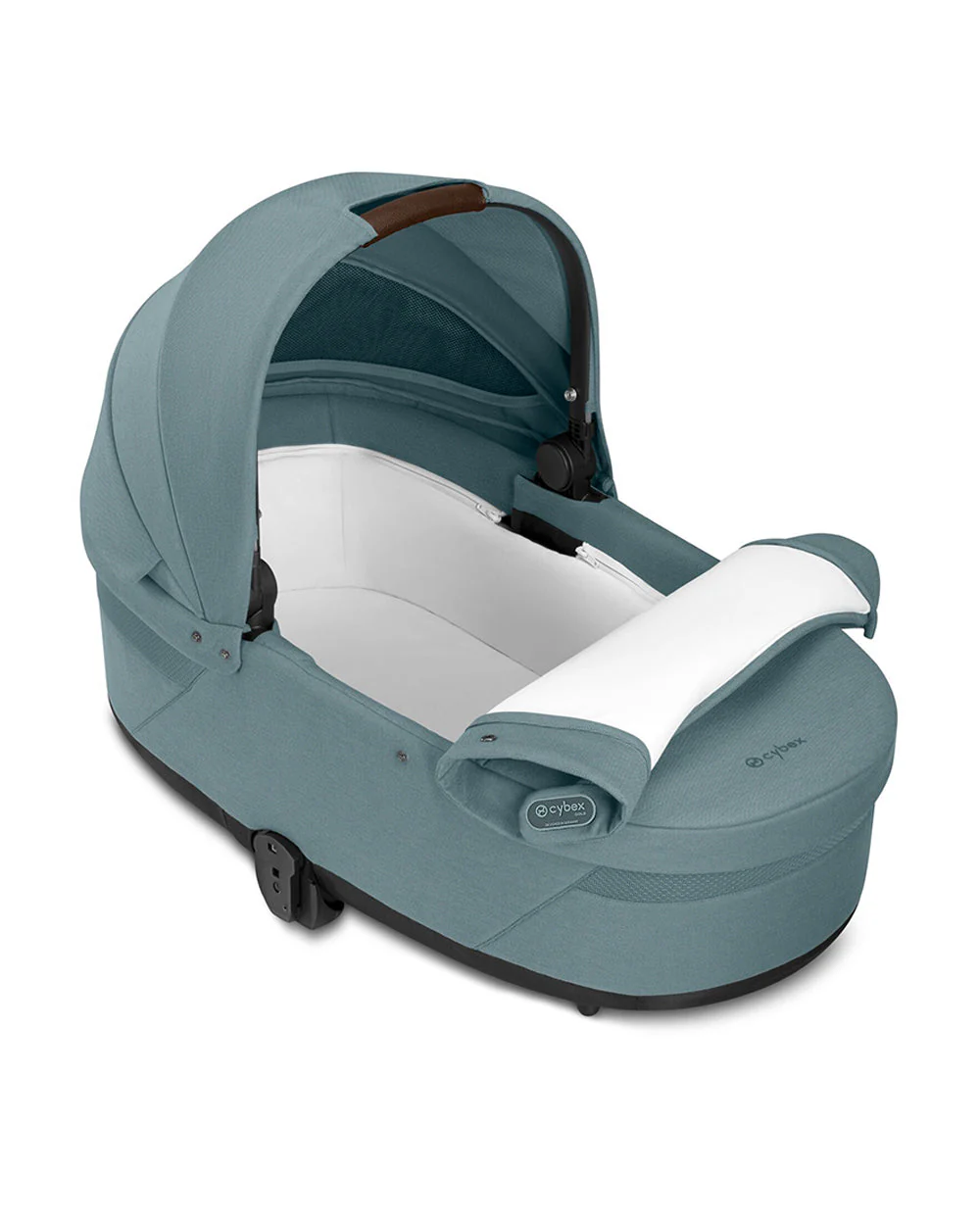 Cybex Balios S Lux Stroller & Cot S Lux Carry Cot Travel System-Taupe Frame & Stormy Blue - Image 16