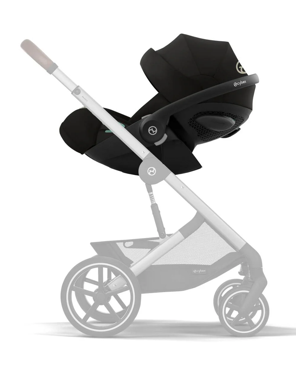 Cybex Cloud G i-Size PLUS Baby Car Seat-Rear Facing-Aircraft Certified-With Mesh Fabric For 6x Better Airflow-Near Flat Reclining Seat-14 Positions Adjustable Headrest-For 0M to 2Y (Upto 13 Kg)-Moon Black - Image 13