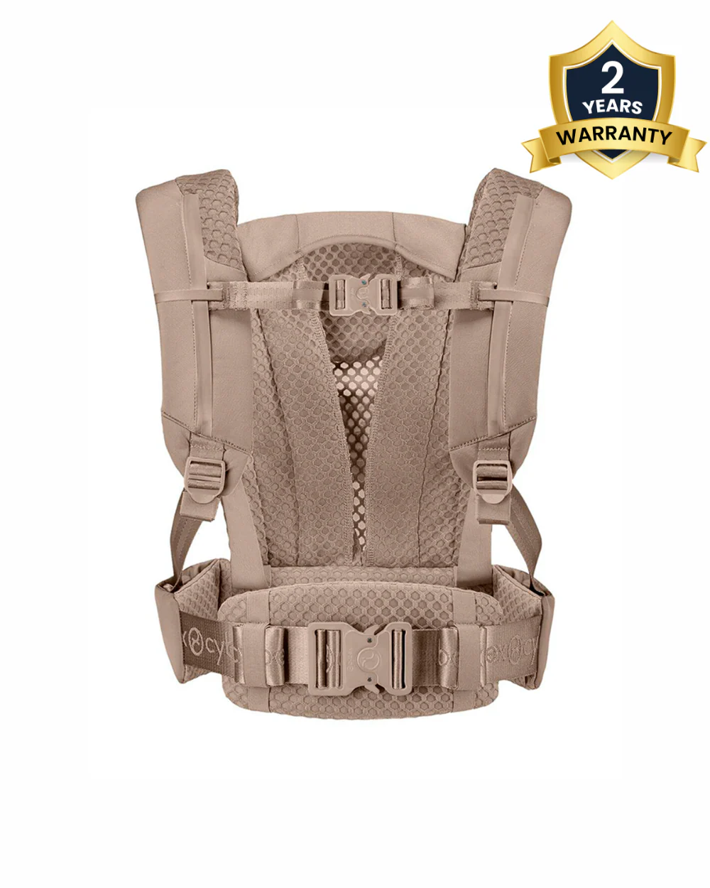 Cybex Coya Baby Carrier-With 3 Carry Positions-Foldable Into Trendy Crossbody Bag-3D Mesh Fabric-UPF 50+ Sun Hood-Waist Belt With Zip Pocket-For 0 to 3Y (3.2 to 15Kg)-Cozy Beige - Image 2