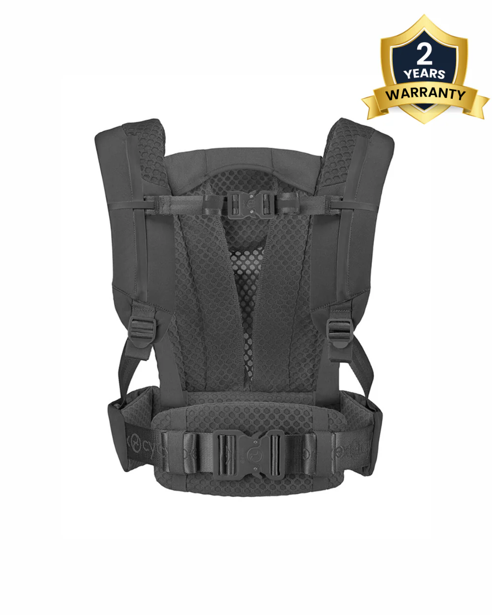 Cybex Coya Urban Mobility Baby Carrier-With 3 Carry Positions-Foldable Into Trendy Crossbody Bag-3D Mesh Fabric-UPF 50+ Sun Hood-Zip Pocket Integrated Into The Waist Belt-For 0 to 3Y (3.2 to 15Kg)-Black - Image 2