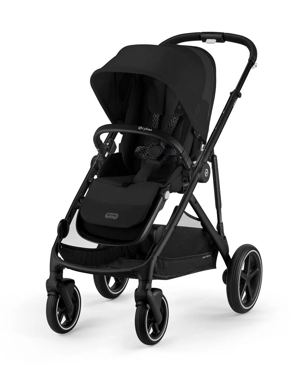 Cybex Gazelle S Stroller & Gazelle S Carry Cot Travel System-Black Frame & Moon Black - Image 6