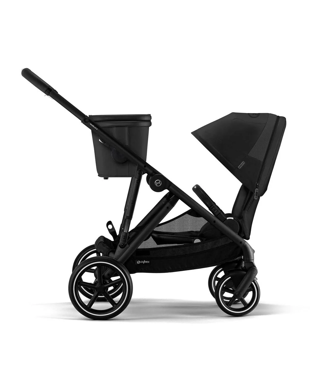 Cybex Gazelle S Stroller & Gazelle S Carry Cot Travel System-Black Frame & Moon Black - Image 9