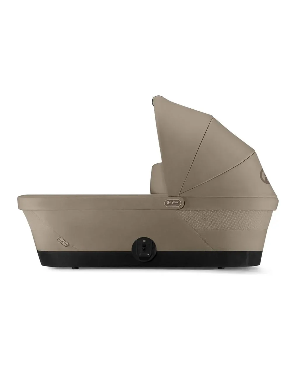 Cybex Gazelle S Stroller & Gazelle S Carry Cot Travel System-Taupe Frame & Moon Black Seat - Image 23