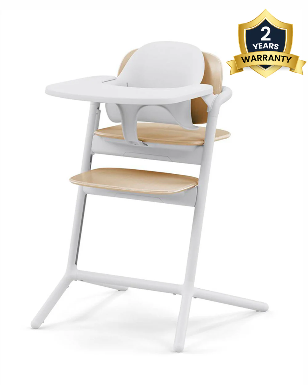 Cybex Lemo 3 in 1 High Chair-With Harness, Baby Set & Tray-2 Years Warranty-For 6M to 99Y (Upto 120 Kg)-Sand White - Image 3