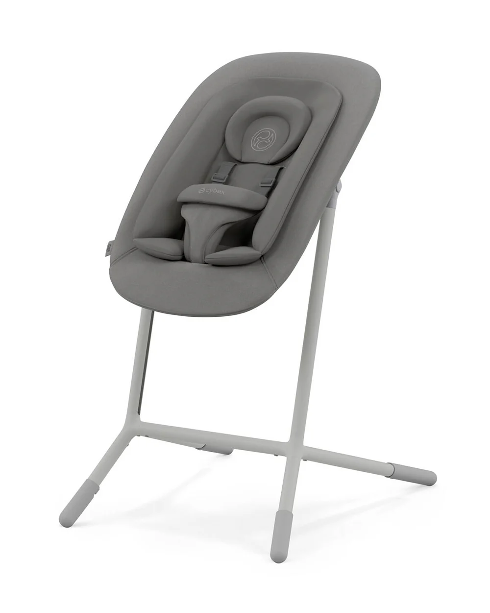 Cybex Lemo 4 in 1 High Chair-With Bouncer Seat, Baby Set & Tray-Individual Height & Depth Adjustment of Seat & Footrest-Anti Tip Rear Wheels for Easy Movement-2 Years Warranty-For 0 to 99Y (Upto 120 Kg)-Suede Grey - Image 4