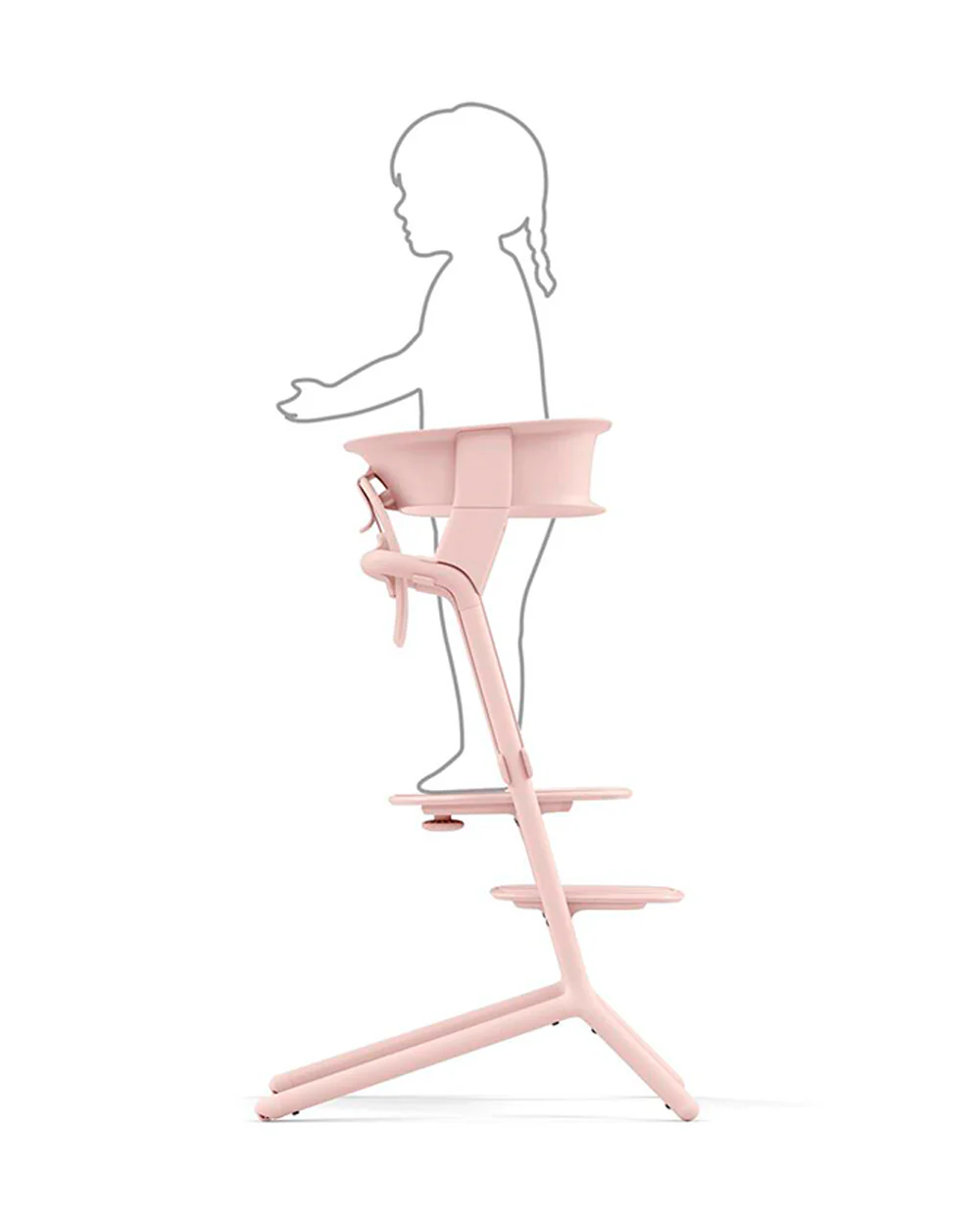 Cybex Lemo Training Tower-Easily Clips On To Lemo Chair-One Hand Installation-No Tools Required-2 Years Warranty-For 1 to 5Y (Upto 25 Kg)-Pearl Pink - Image 3