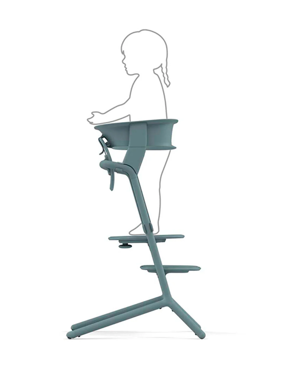 Cybex Lemo Training Tower-Easily Clips On To Lemo Chair-One Hand Installation-No Tools Required-2 Years Warranty-For 1 to 5Y (Upto 25 Kg)-Stone Blue - Image 3