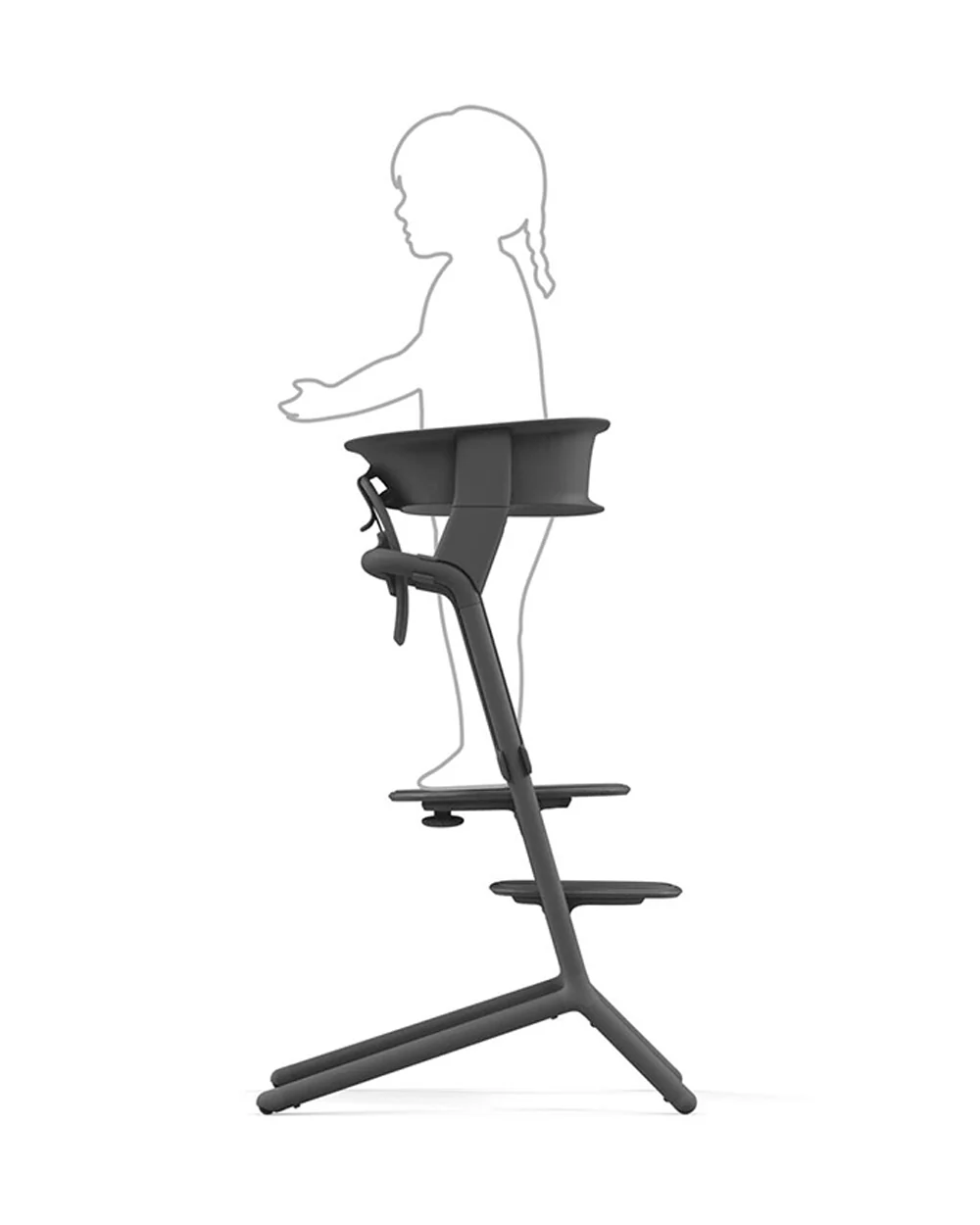 Cybex Lemo Training Tower-Easily Clips On To Lemo Chair-One Hand Installation-No Tools Required-2 Years Warranty-For 1 to 5Y (Upto 25 Kg)-Stunning Black - Image 3