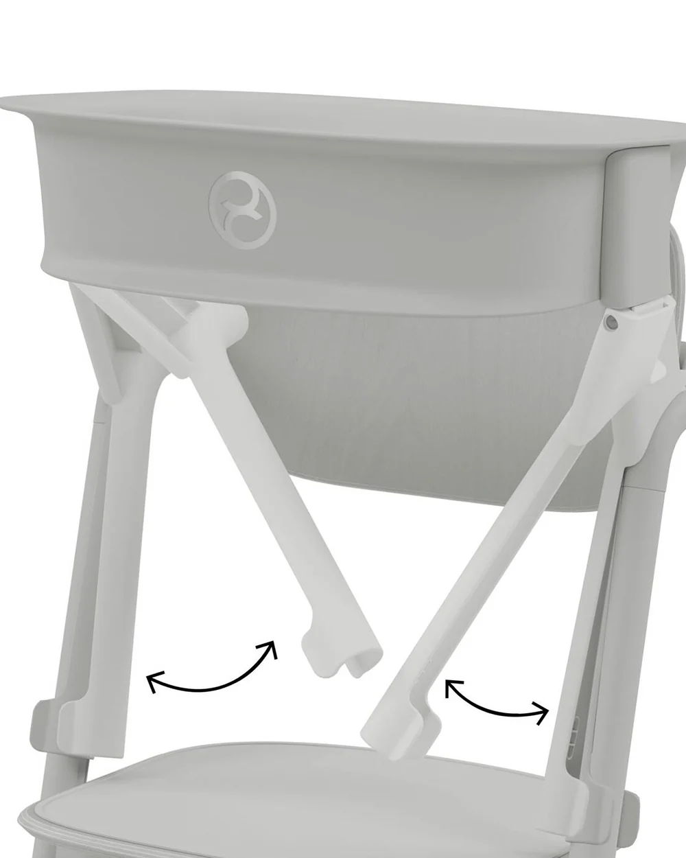 Cybex Lemo Training Tower-Easily Clips On To Lemo Chair-One Hand Installation-No Tools Required-2 Years Warranty-For 1 to 5Y (Upto 25 Kg)-Suede Grey - Image 5