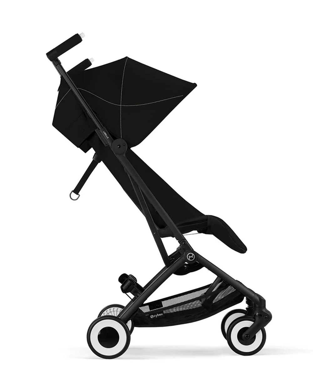 Cybex Libelle Cabin Friendly Stroller-Near Flat Reclining Seat-Car Seat Compatible-2 Years Warranty-For 6M to 4Y (Upto 22 Kg)-Black Frame & Magic Black Seat - Image 7