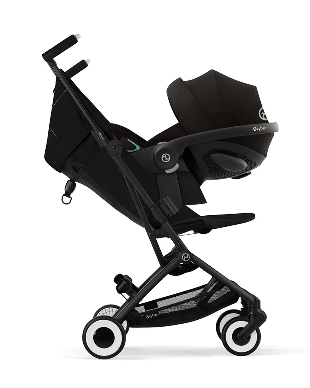 Cybex Libelle Cabin Friendly Stroller-Near Flat Reclining Seat-Car Seat Compatible-2 Years Warranty-For 6M to 4Y (Upto 22 Kg)-Black Frame & Magic Black Seat - Image 9