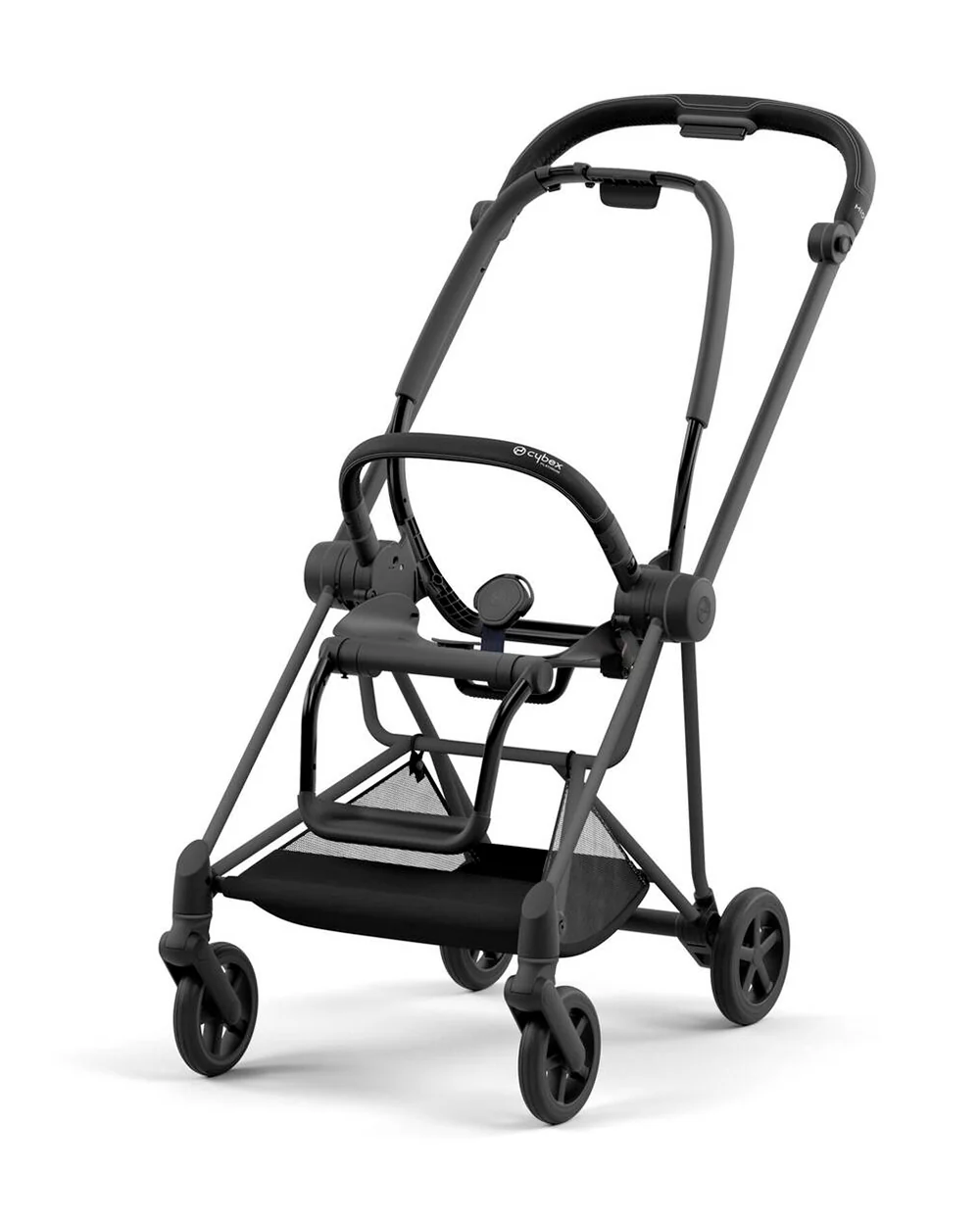 Cybex Mios Lightweight Stroller-Height Adjustable Parent Handle Bar-Reversible & Flat Reclining Seat-One Hand Fold-Travel System Compatible-2 Years Warranty-For 0 to 4Y (Upto 22 Kg)-Matt Black Frame & Mirage Grey - Image 7