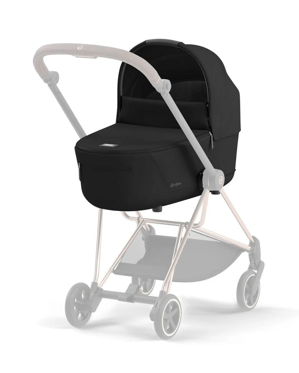 Cybex Mios Lightweight Stroller & Mios Lux Carry Cot Travel System-Includes Adapters-Matt Black Frame & Sepia Black - Image 19
