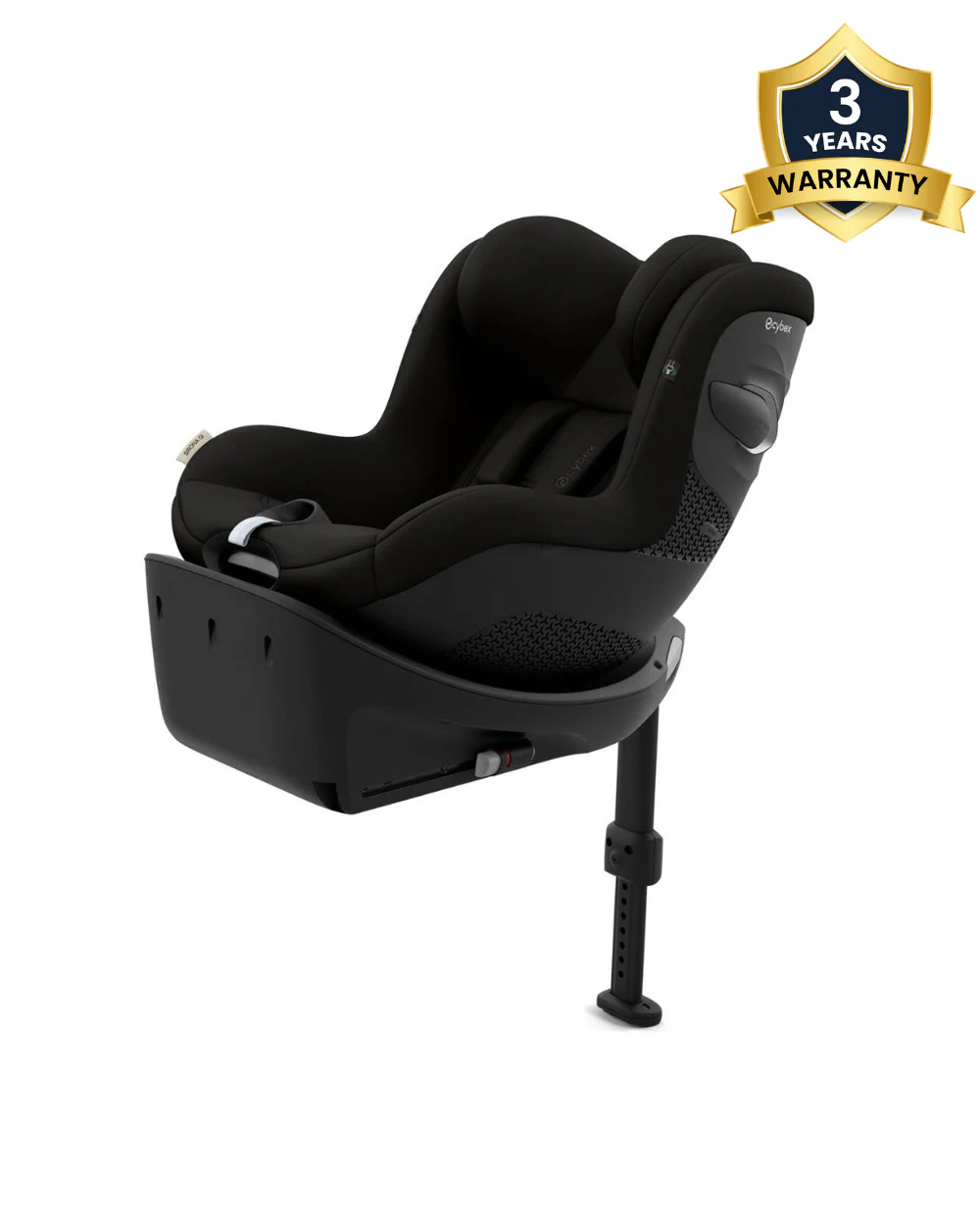 Cybex Sirona Gi i-Size Baby Car Seat-Convertible (Forward & Rear Facing)-360 Degree Rotation-5 Positions Recline in Both Mode-For 3M to 4Y (Upto 20 Kg)-Magic Black - Image 2
