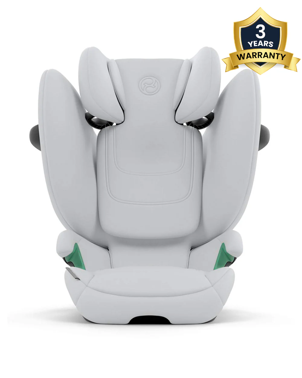 Cybex Solution G2 Foldable Car Seat-Forward Facing-Folds into Compact Shape-With Convenient Carry Handle-12 Positions Adjustable Headrest-For 3 to 12Y (15 to 50 Kg)-Fog Grey - Image 2