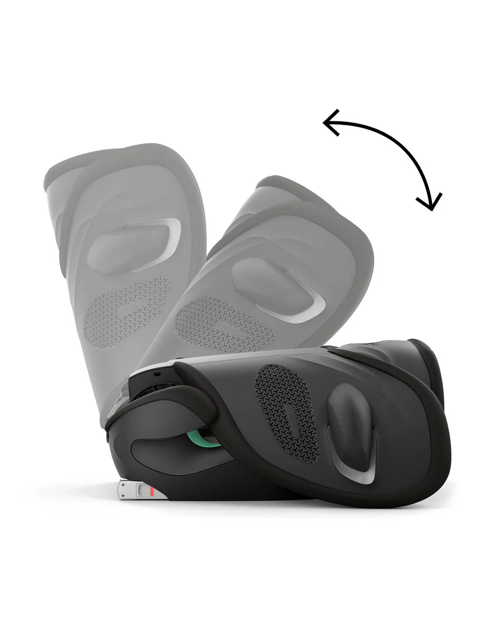 Cybex Solution G2 PLUS Foldable Car Seat-Forward Facing-Mesh Fabric For 6x Better Airflow-Folds into Compact Shape-With Convenient Carry Handle-12 Positions Adjustable Headrest-For 3 to 12Y (15 to 50 Kg)-Moon Black - Image 9