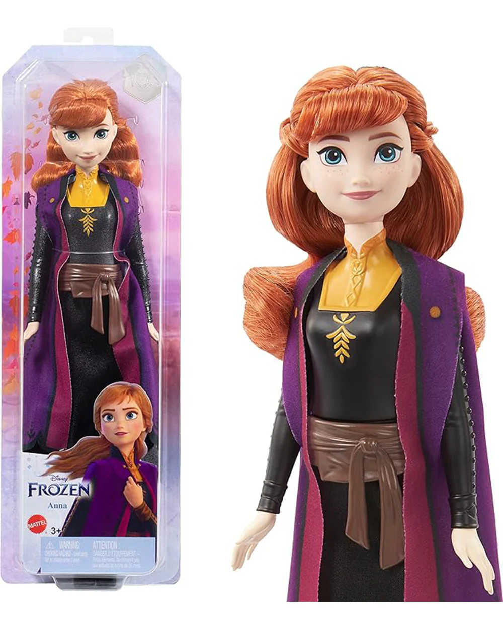 Disney Frozen Anna Posable Fashion Doll With Signature Clothing And Accessories Inspired From Frozen 2 Movie-Promotes Role Play-Doll & Doll Houses-12M+ - Image 5
