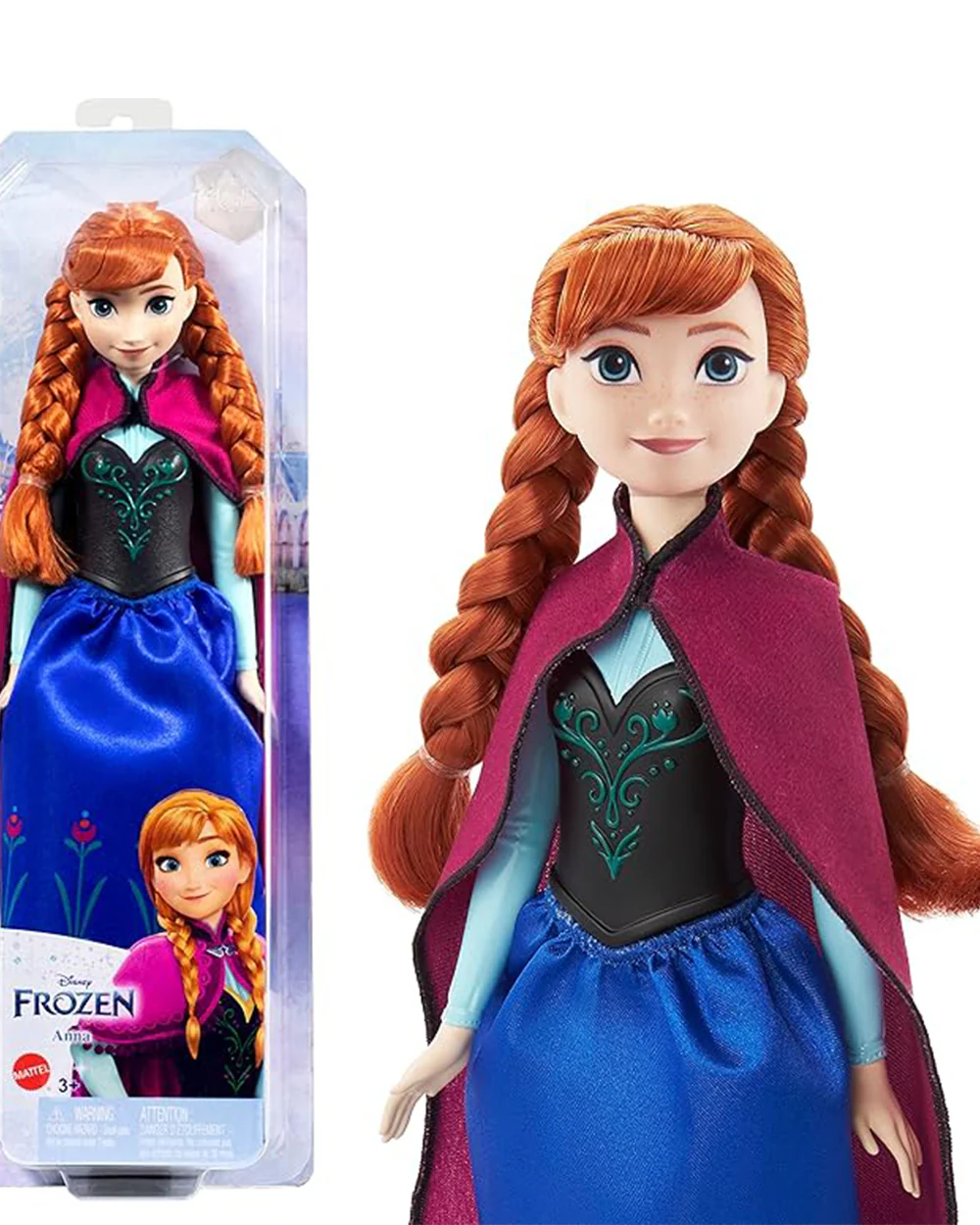 Disney Frozen Anna Posable Fashion Doll With Signature Clothing And Accessories Inspired From Frozen Movie-Promotes Role Play-Doll & Doll Houses-12M+ - Image 5