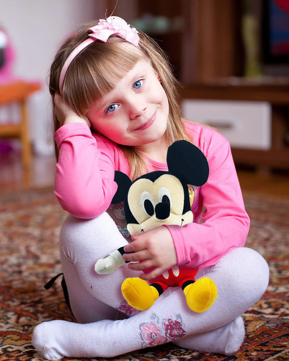 Disney Value Mickey Mouse Stuffed Soft Toy-Plush Cuddly Toy For Newborn - Image 2