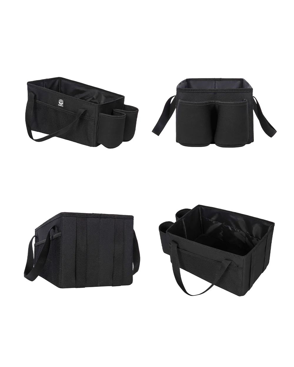 Dooky Back Seat Basket-Easy To Attach With Car Seat Belt-With Two Carry Handles & Multiple Storage Compartments-Black - Image 5