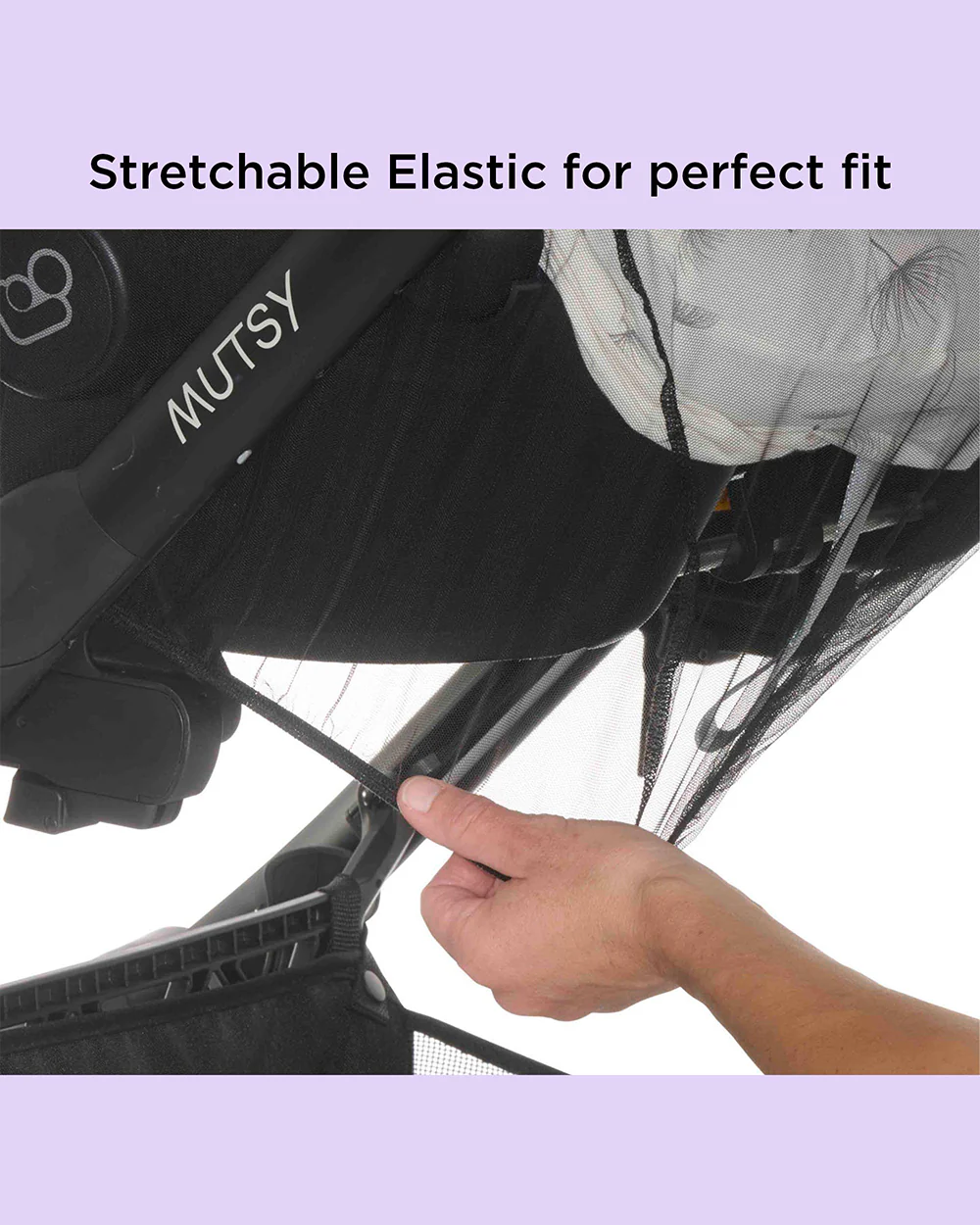 Dooky Universal Car Seat Mosquito Net-Breathable-Quick & Easy To Attach-For Infant Car Seats - Image 4
