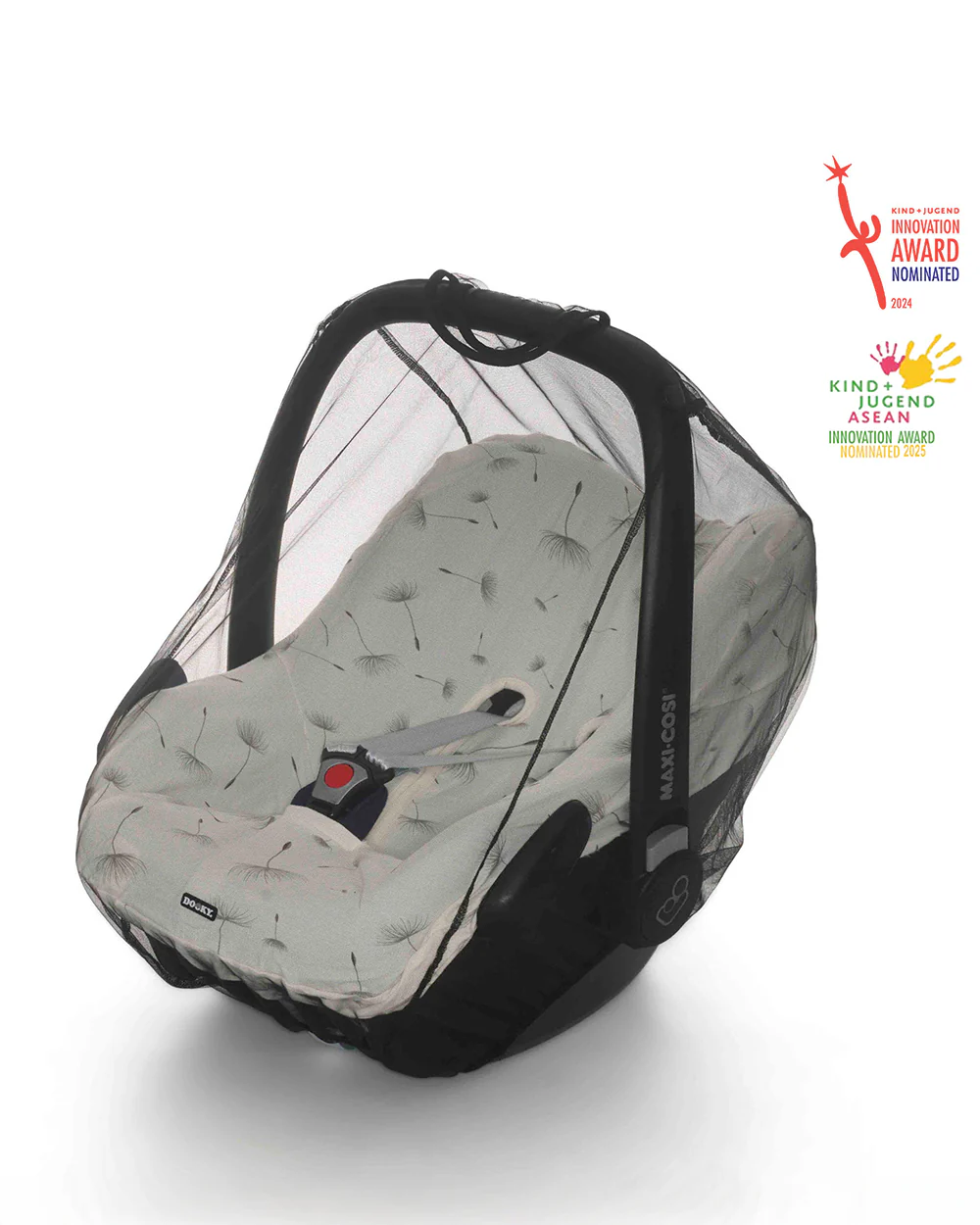 Dooky Universal Car Seat Mosquito Net-Breathable-Quick & Easy To Attach-For Infant Car Seats - Image 7