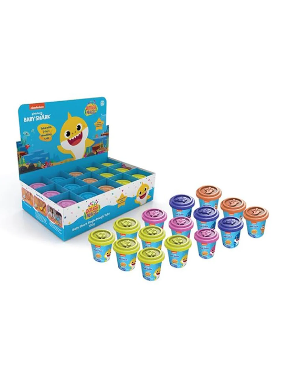 Dough Magic Baby Shark Dough Tub 100g-Art & Craft Kit-18M+