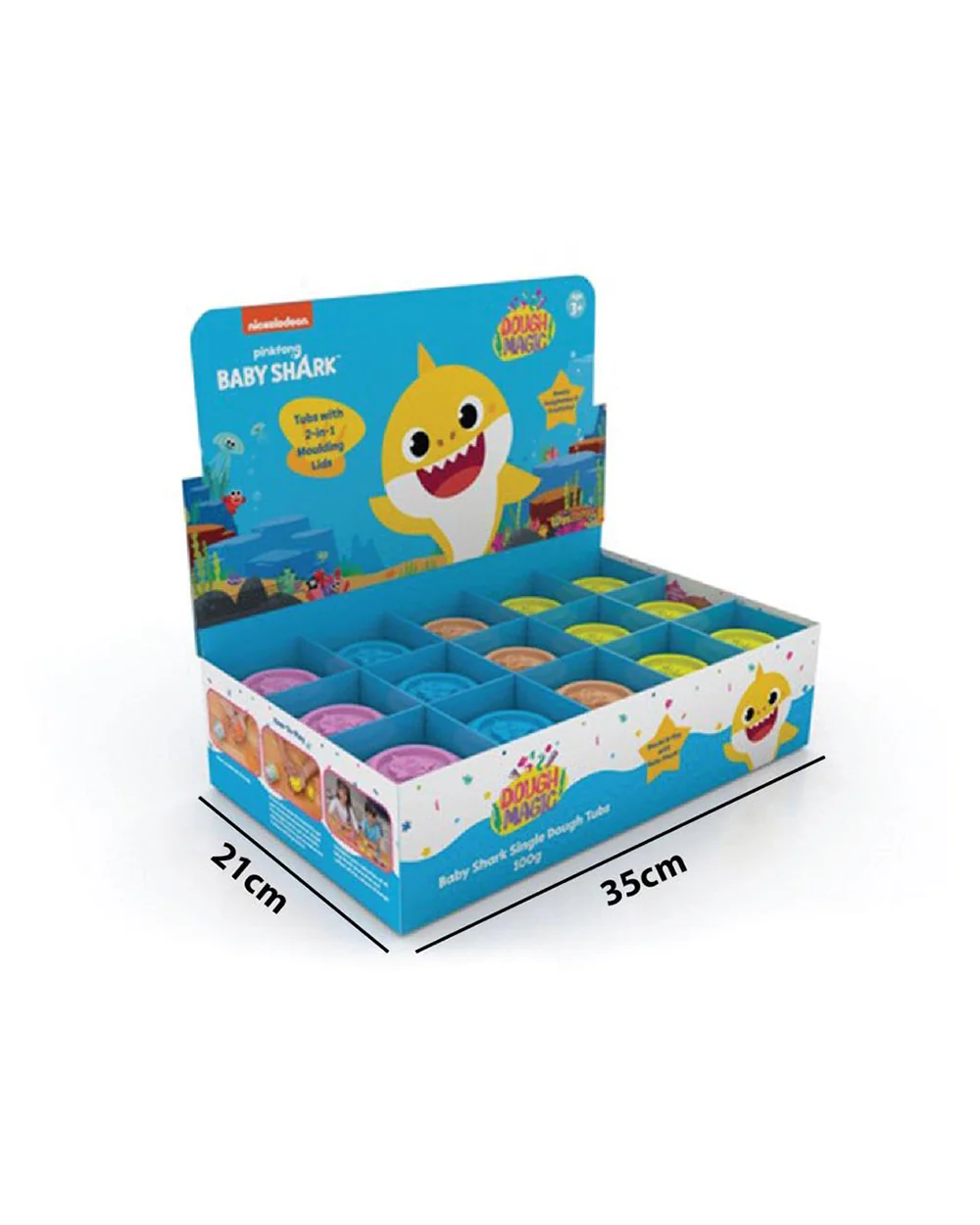 Dough Magic Baby Shark Dough Tub 100g-Art & Craft Kit-18M+ - Image 3