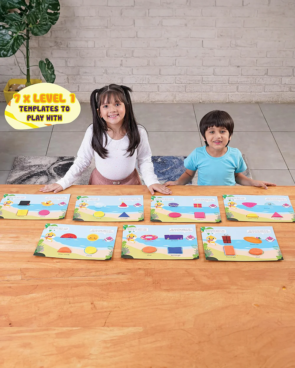 Dough Magic Baby Shark Spot & Shape Activity Set-Art & Craft Kit-18M+ - Image 3