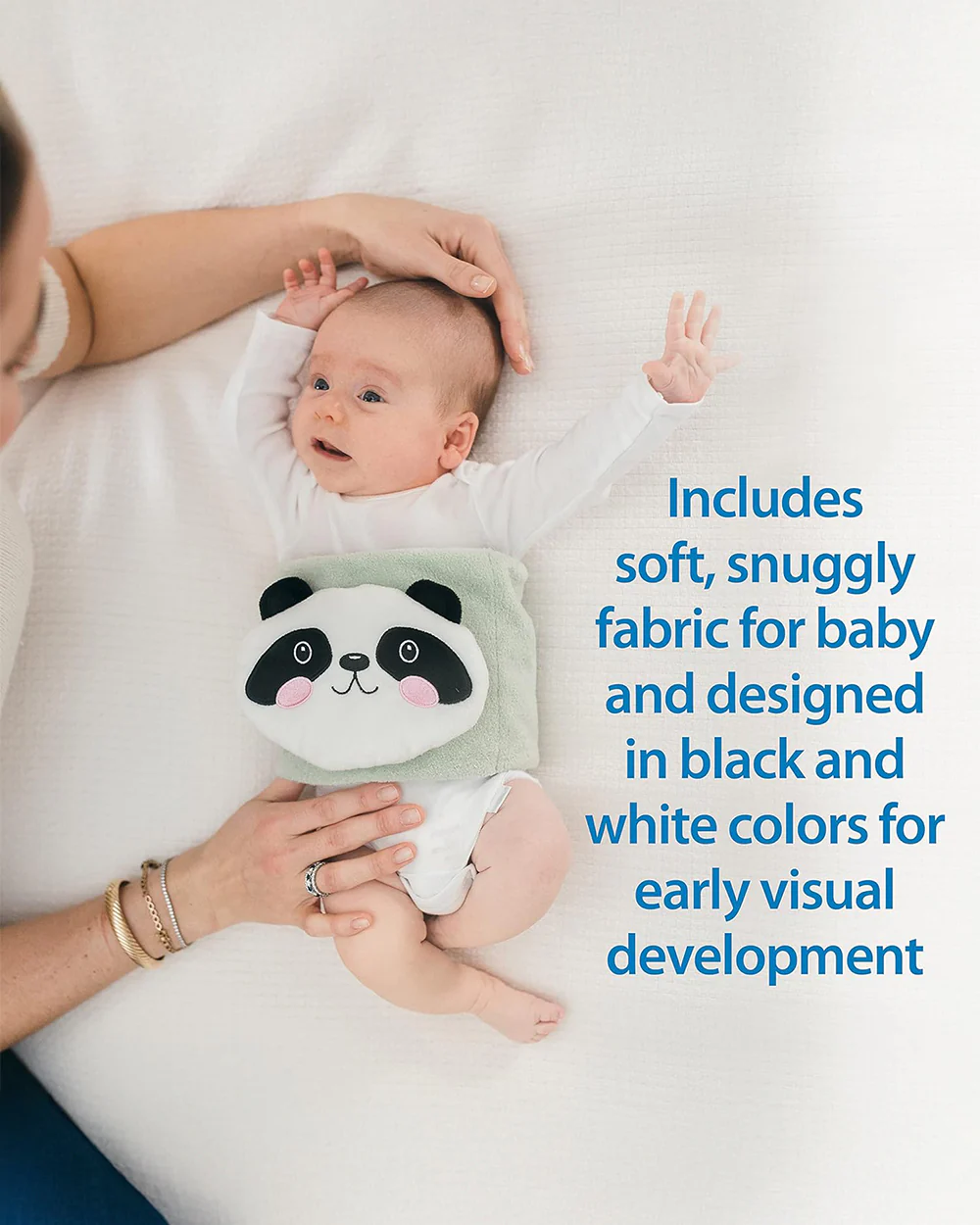 Dr. Brown's Colic Relief Gripebelt-Soothe Your Baby From Colic, Reflux & Gas-With Soft Fabric & Adjustable Belt-Clay Pack For Warm & Cool Therapy-With Attached Toy-Panda-For Infants-0M+ - Image 2