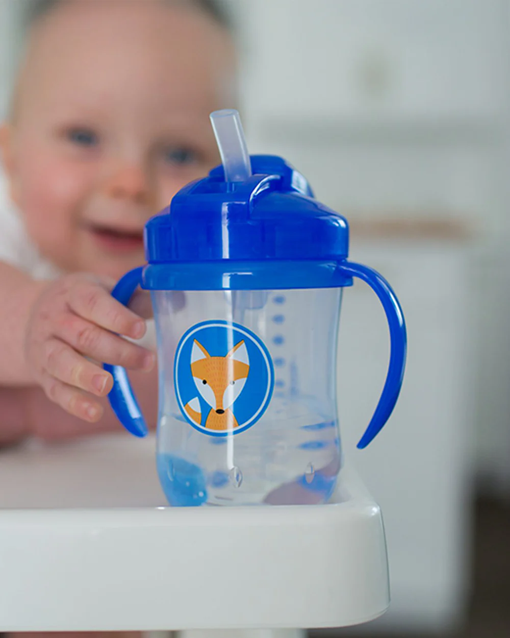 Dr. Brown's Baby's First Straw Cup-With Handle-Blue-100 ml - Image 6