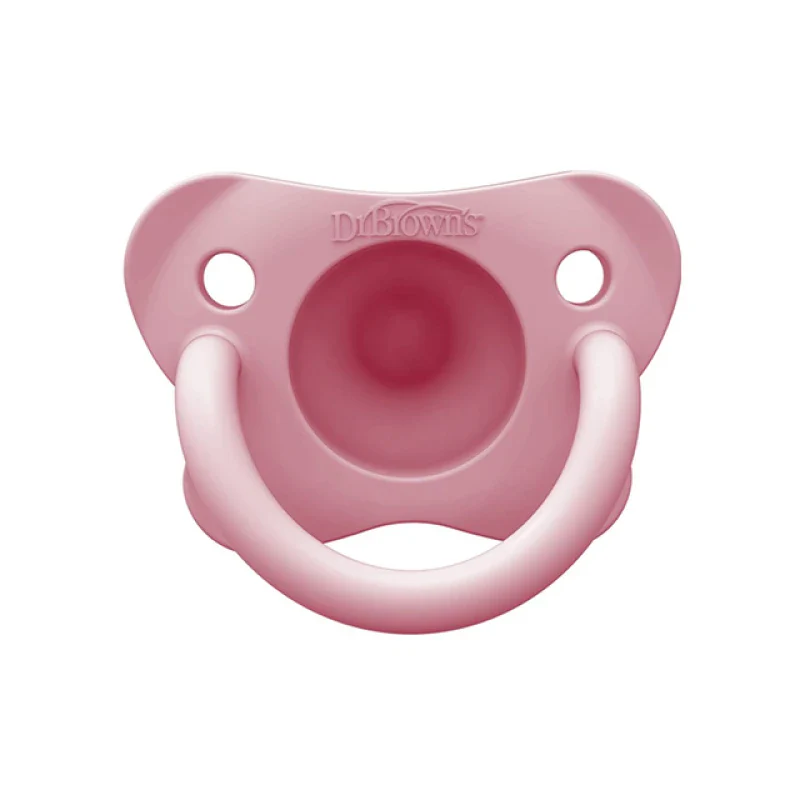 Dr. Brown's Happy Paci-One Piece Soother-Pink-Pacifier - Image 3