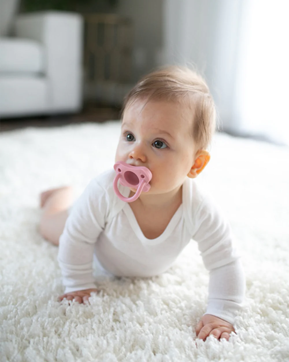 Dr. Brown's Happy Paci-Two Piece Soother-Pink-Pacifier - Image 7