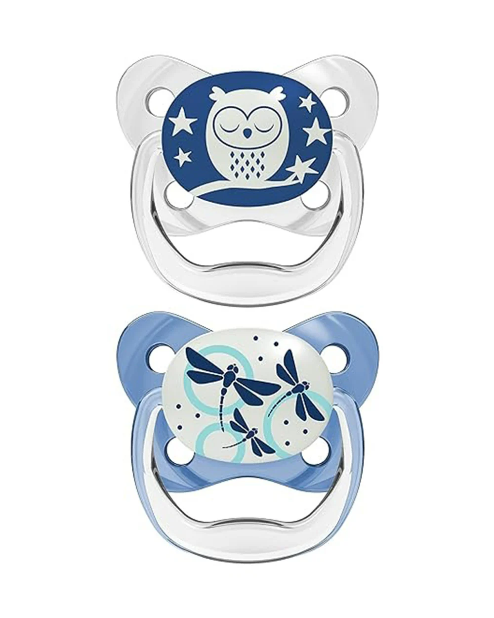 Dr. Brown's Prevent Soother-Glow In The Dark Butterfly Shield-Blue-Orthodontic-Pacifier