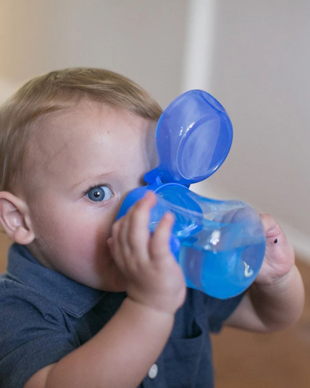 Dr. Brown's Soft Spout Sipper-With Easy Grip Handles-Spill Proof-Blue Deco-180 ml - Image 7
