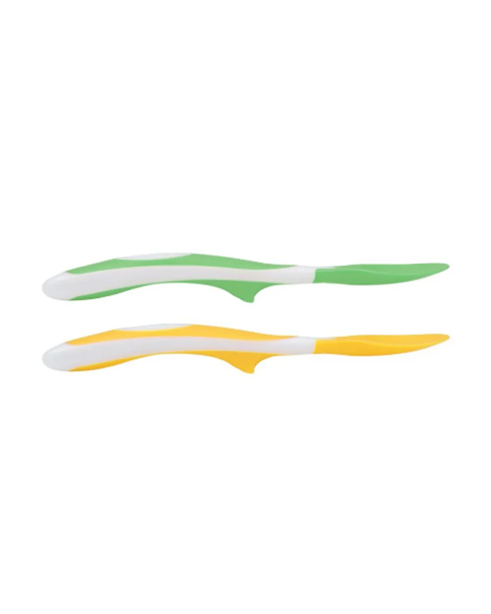 Dr. Brown's Soft Tip Flexible Spoons-Long Handle-Green & Yellow-Pack of 2-For Infants - Image 3