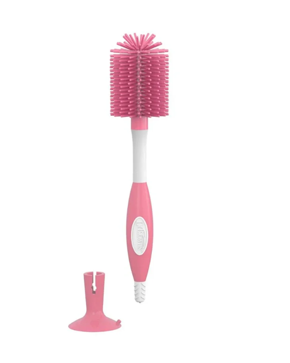 Dr. Brown's Soft Touch Bottle & Nipple Cleaning Brush-Anti Slip Handle-Pink - Image 4