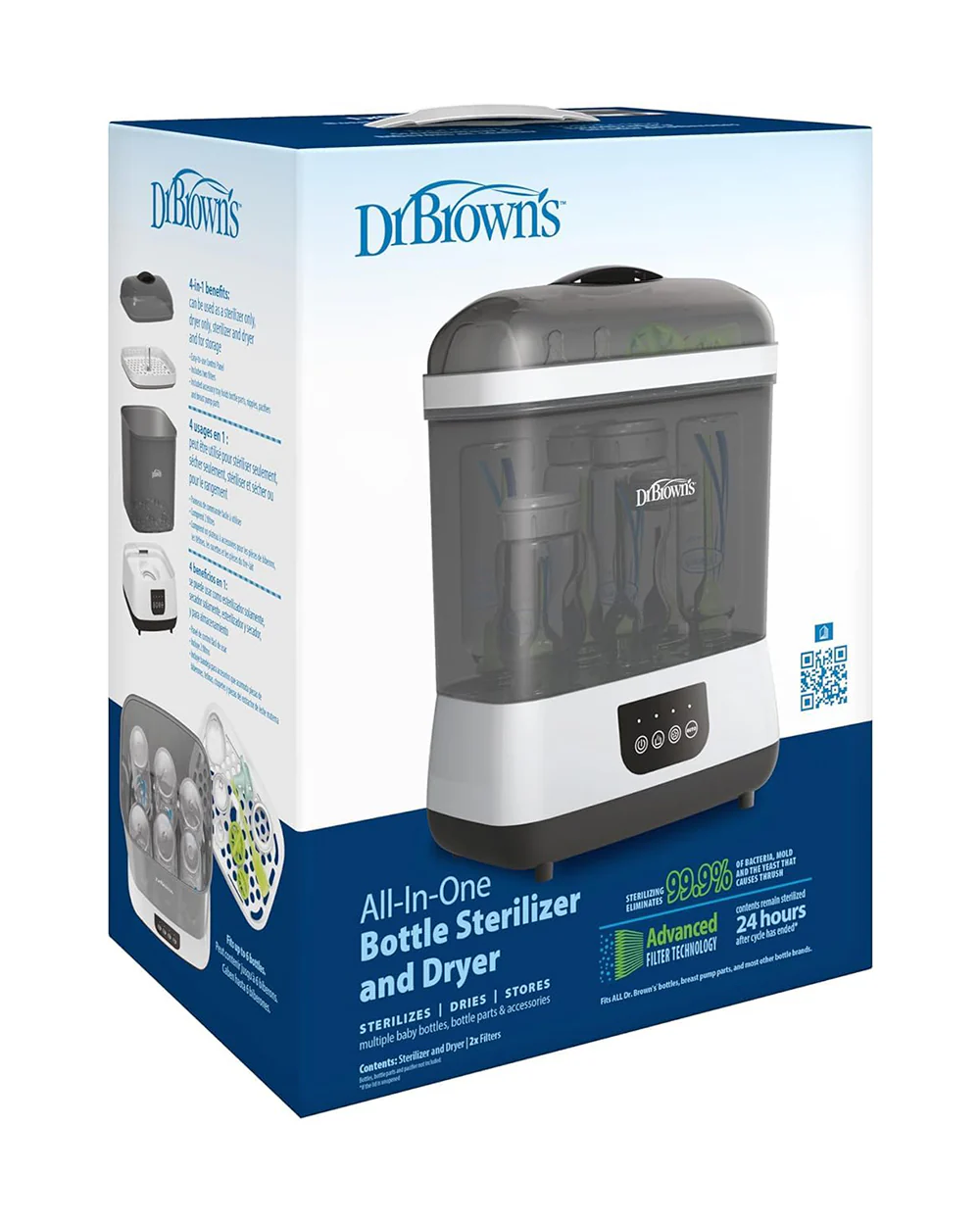 Dr. Brown's Sterilizer & Dryer-With Versatile Cleaning Modes-Electric Steam-24 Hours Protection-Includes 2 HEPA Filters-6 Bottles Capacity - Image 24
